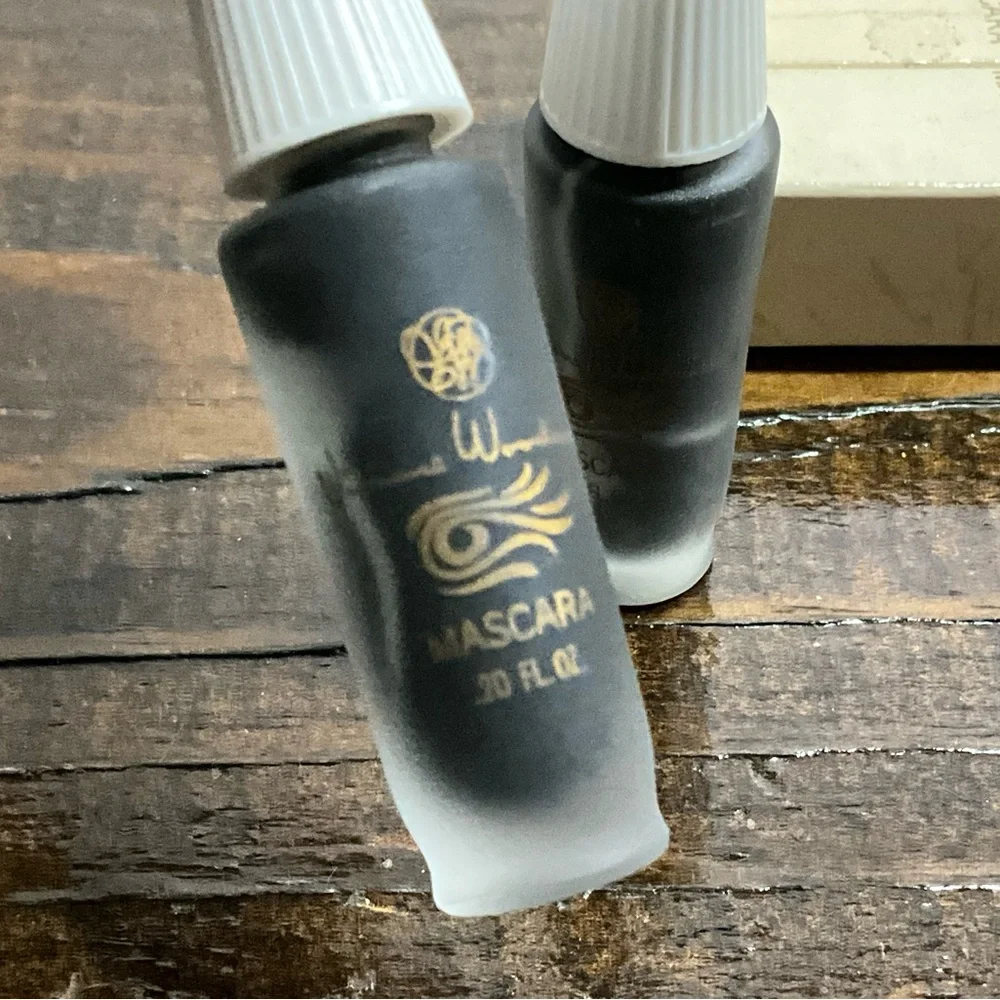 Vintage Lot of 2 Viviane Woodard Black Mascara IOB 1960s Collectible Prop